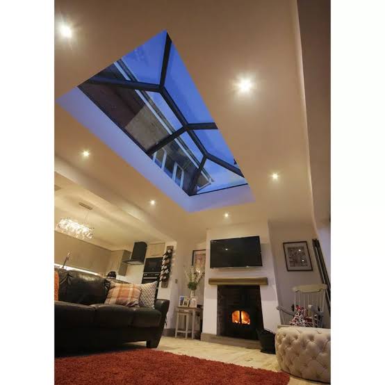 Roof lantern on a UK home kitchen extension